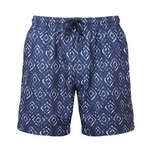 Wombat Mens Diamond Swim Shorts / Navy/White
